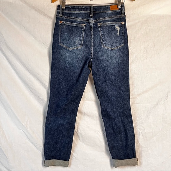 Judy Blue Jeans Womens 5 27 Boyfriend Fit Distressed Denim Stretch Jean JB88220 - Picture 15 of 16